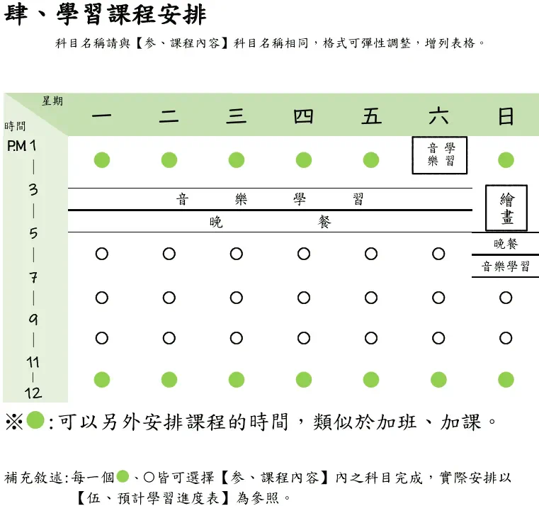 實驗教育計畫課程表_圖片